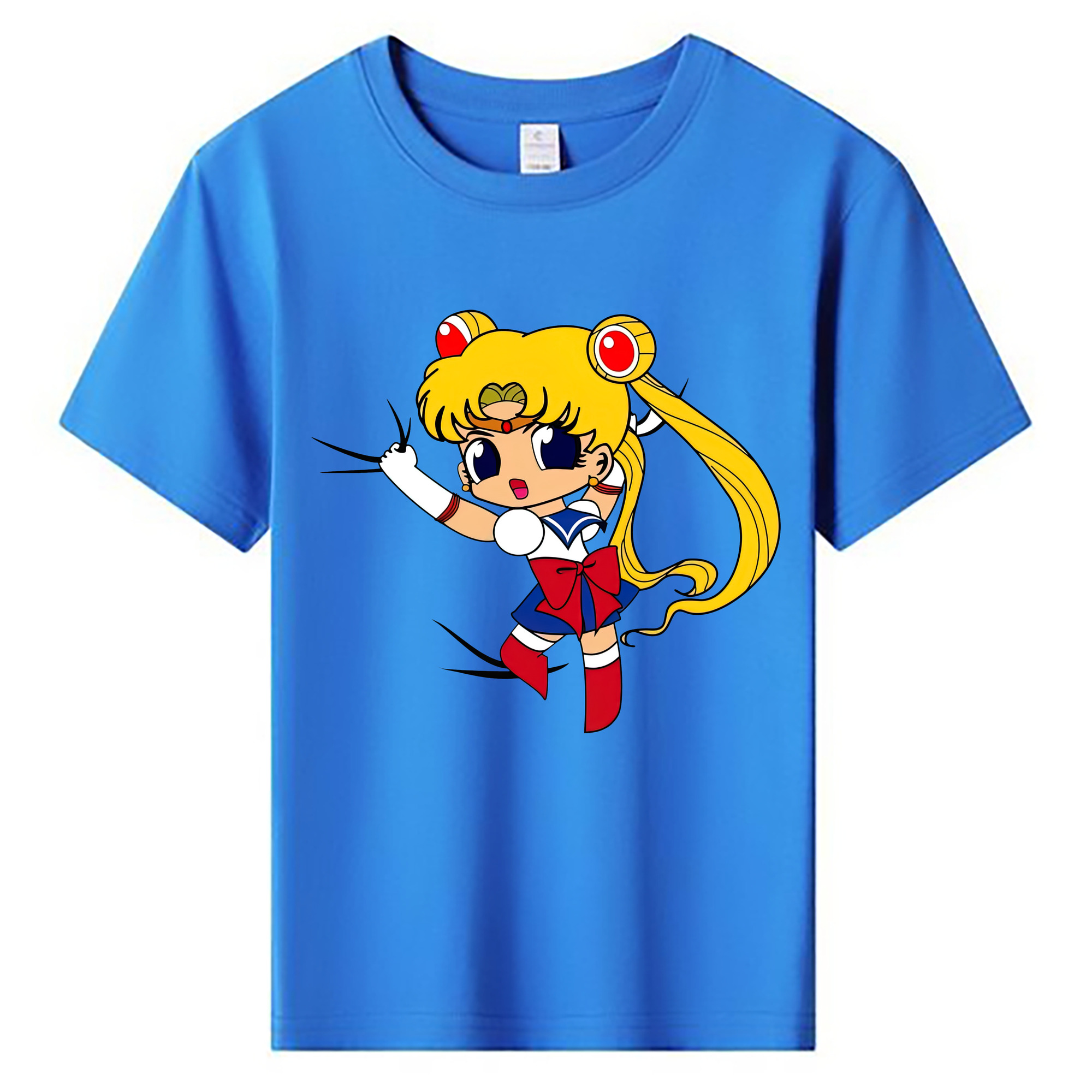 （画像用） 美少女戦士セーラームーン 月野 うさぎ つきの うさぎ Sailor Moon Tsukino Usagi 綿100％キッズTシャツ（フロントプリント）